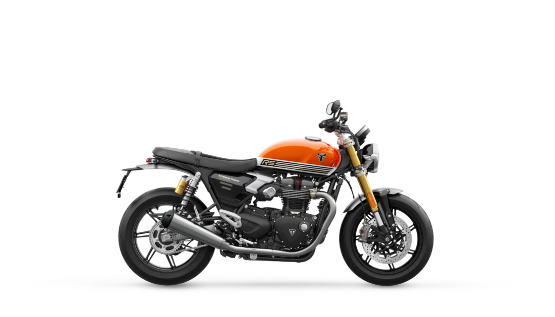 Triumph Speed Twin 1200 in Baja Orange right hand side